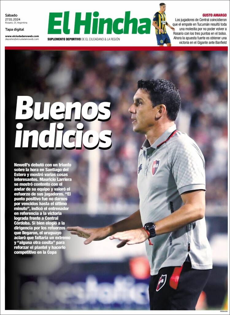 Portada de El Hincha (Argentina)