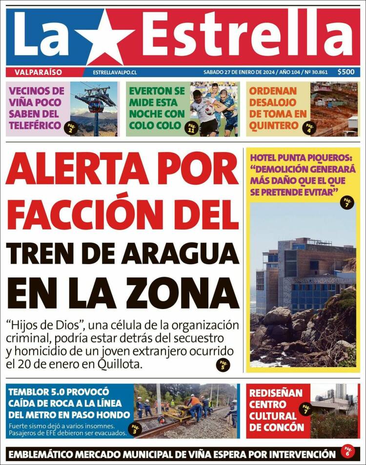 Portada de Estrella de Valparaiso (Chile)