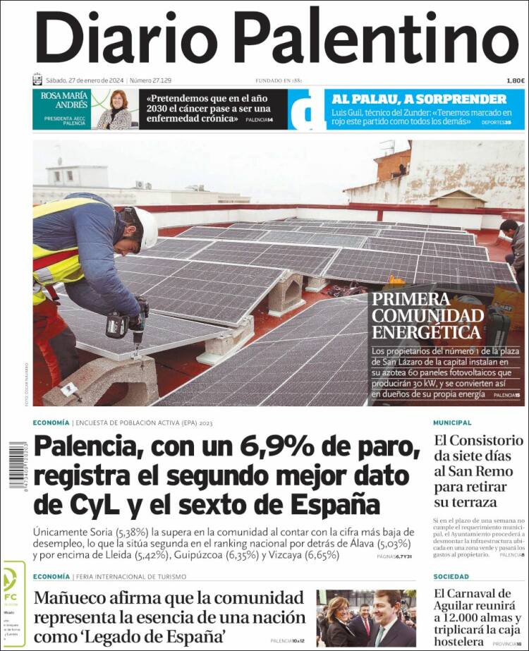 Portada de Diario Palentino (España)