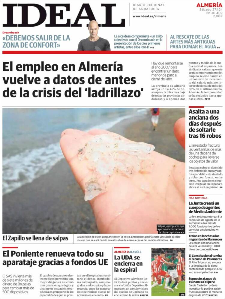 Portada de Ideal Almeria (España)