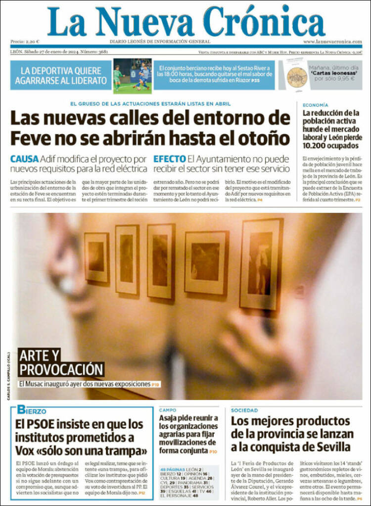 Portada de La Nueva Crónica (España)