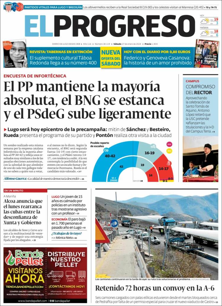 Portada de El Progreso (España)