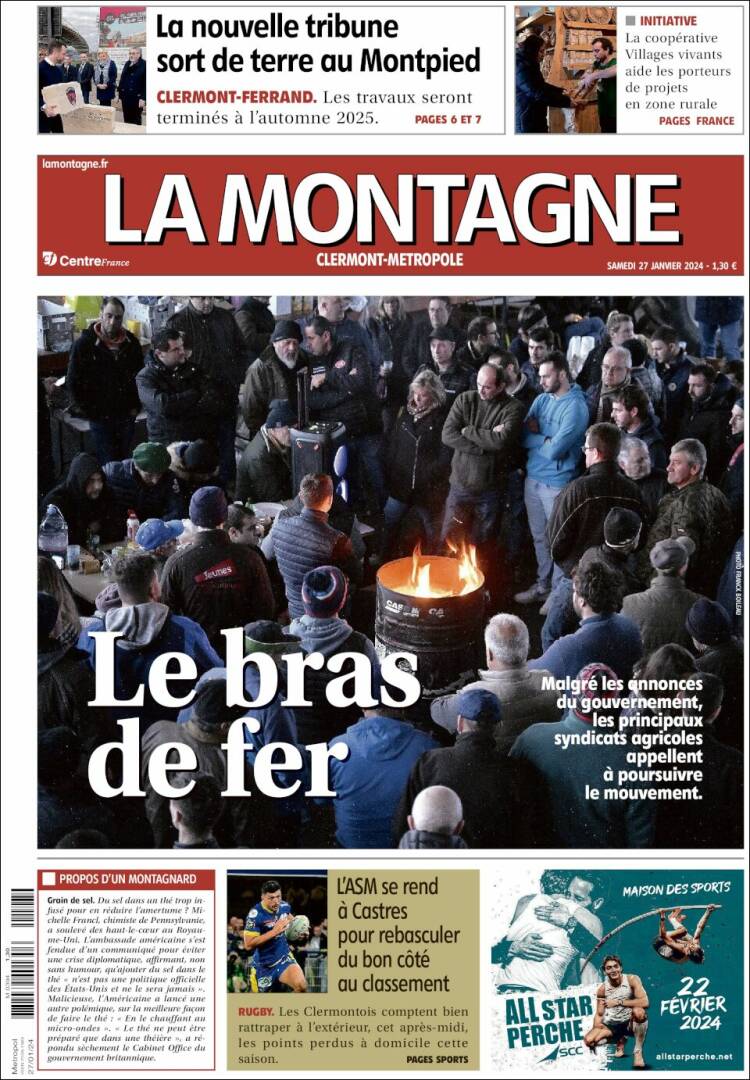Portada de La Montagne (Francia)
