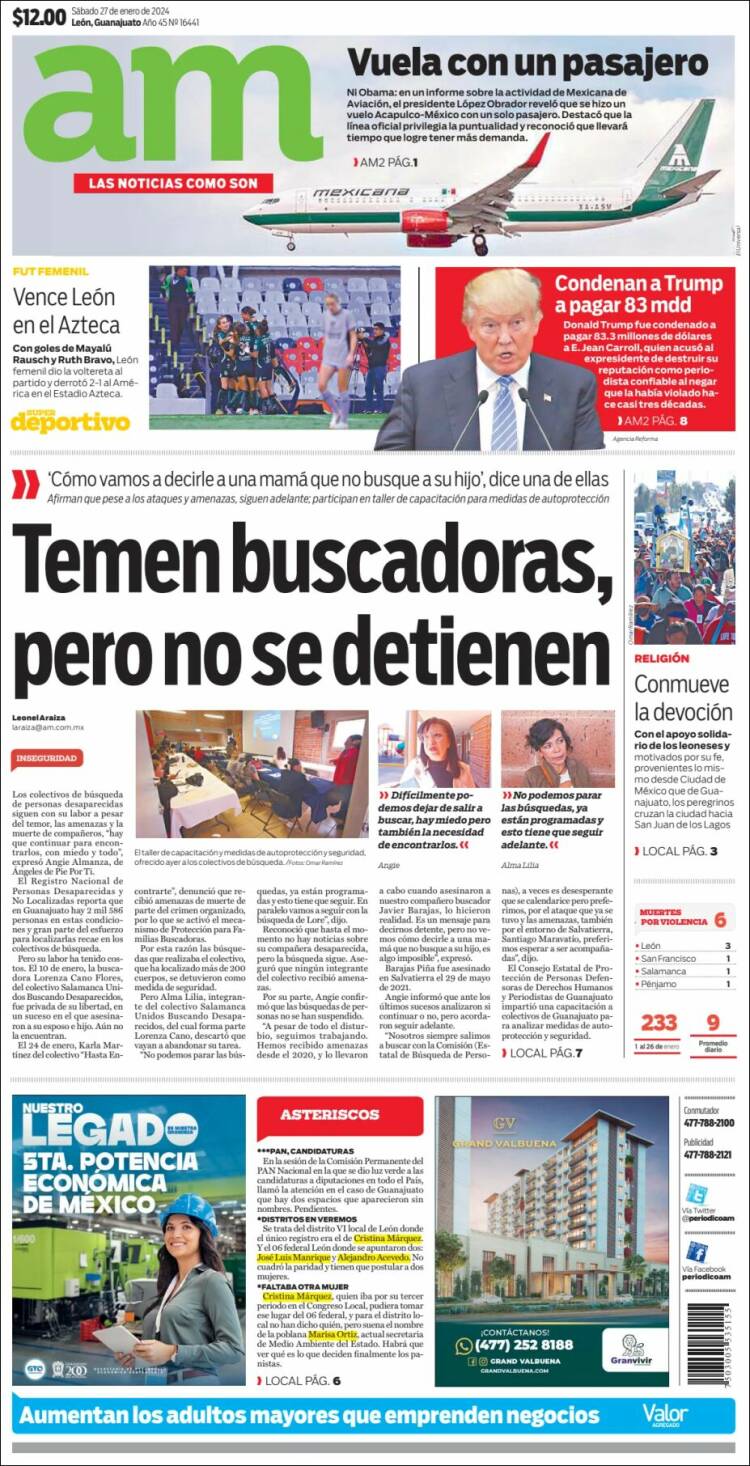 Portada de Al Día A.M. (M&eacute;xico)