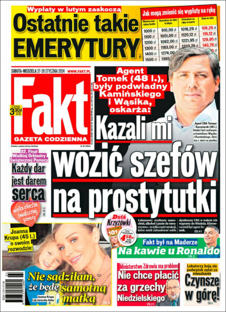 Portada de Fakt (Polonia)