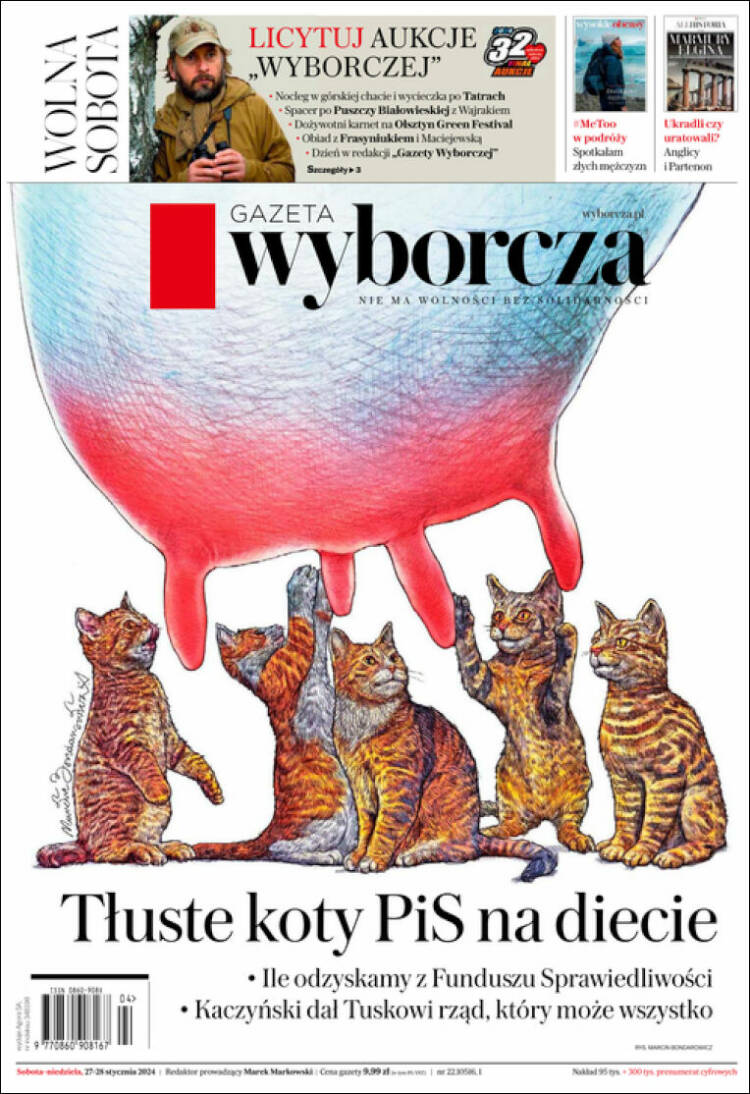 Portada de Gazeta Wyborcza (Polonia)