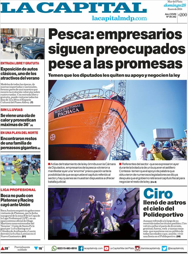 Periódico Diario La Capital - Mar del Plata (Argentina). Periódicos de ...