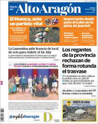 Portada de Diario del AltoAragón (España)