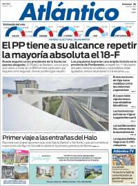 Portada de Atlántico Diario (España)