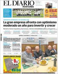 Portada de El Diario Montañés (España)