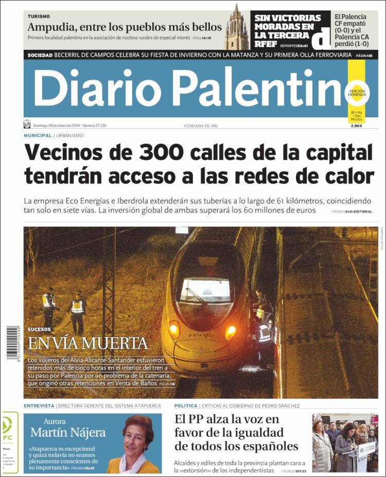 Portada de Diario Palentino (España)