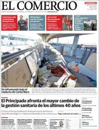 Portada de El Comercio - Gijón (España)