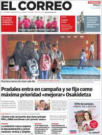 Portada de El Correo (España)