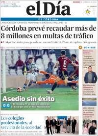 Portada de El Día de Córdoba (España)