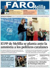 Portada de El Faro de Melilla (España)