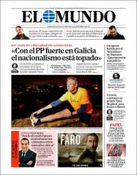 Portada de El Mundo (España)