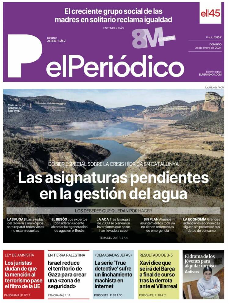 Portada de El Periódico (España)