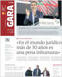 Portada de Gara (España)