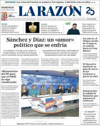 Portada de La Razón (España)