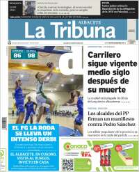 Portada de La Tribuna de Albacete (España)