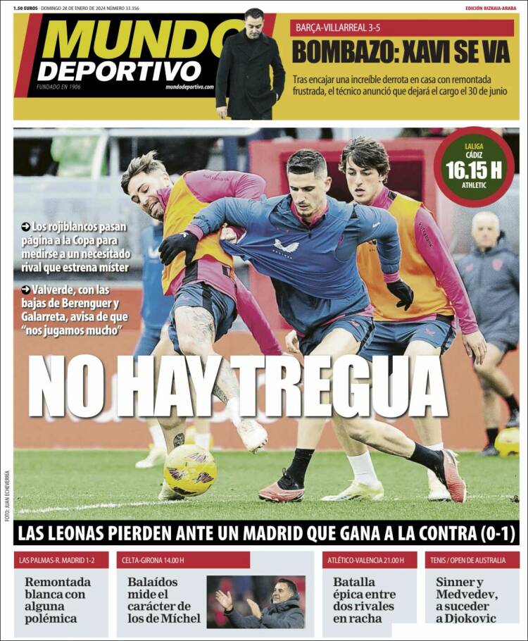 Portada de Mundo Deportivo Bizkaia (España)