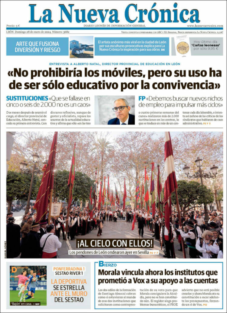 Portada de La Nueva Crónica (España)