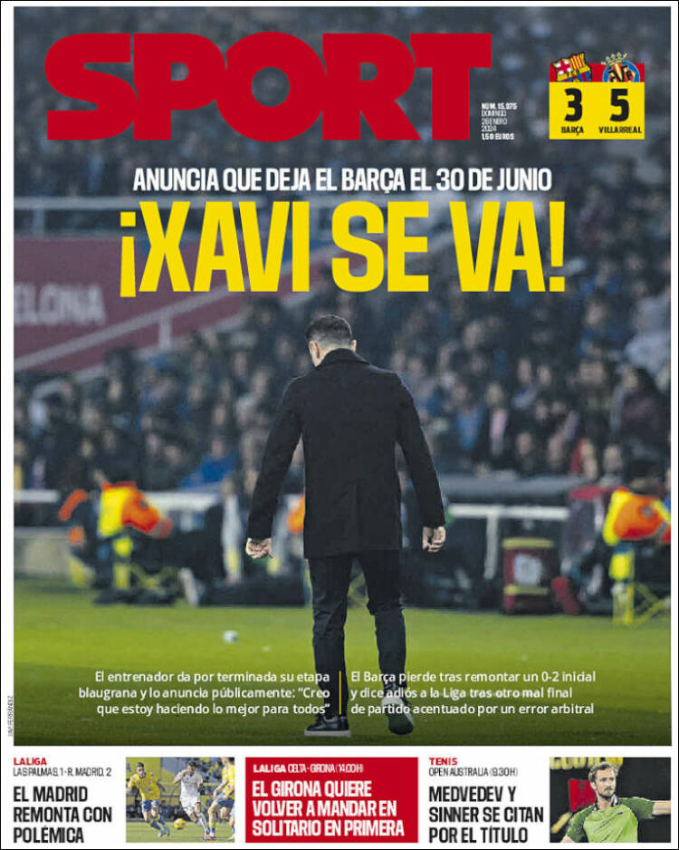 Portada de Sport (España)