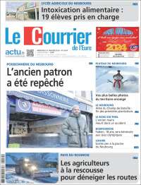 Portada de Le Courrier de l'Ouest (Francia)