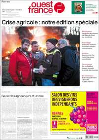 Portada de Ouest France (Francia)