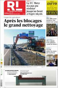 Portada de Le Republicain Lorrain (Francia)