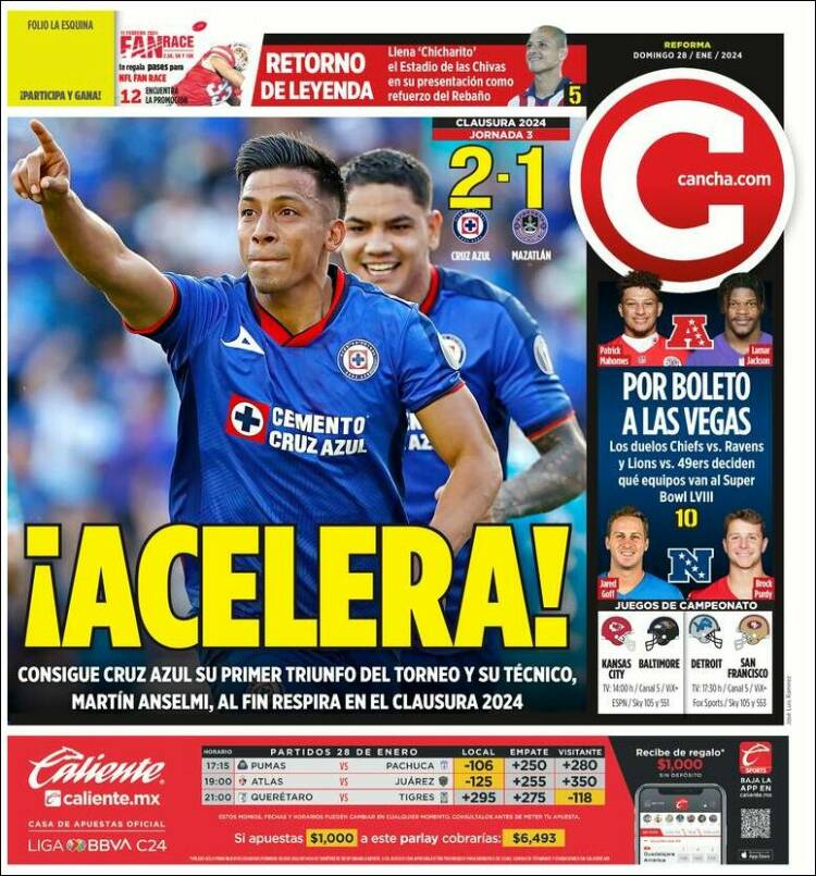 Portada de Cancha (México)