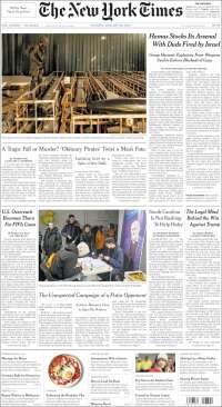 Portada de New York Times (USA)