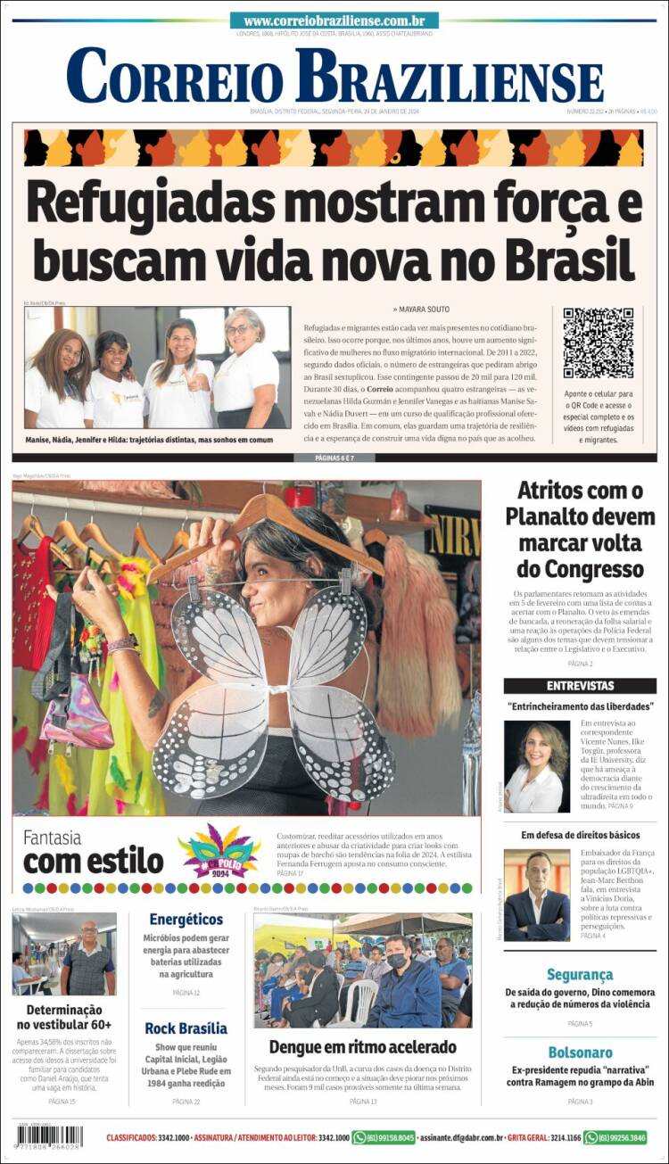 Portada de Correio Braziliense (Brasil)