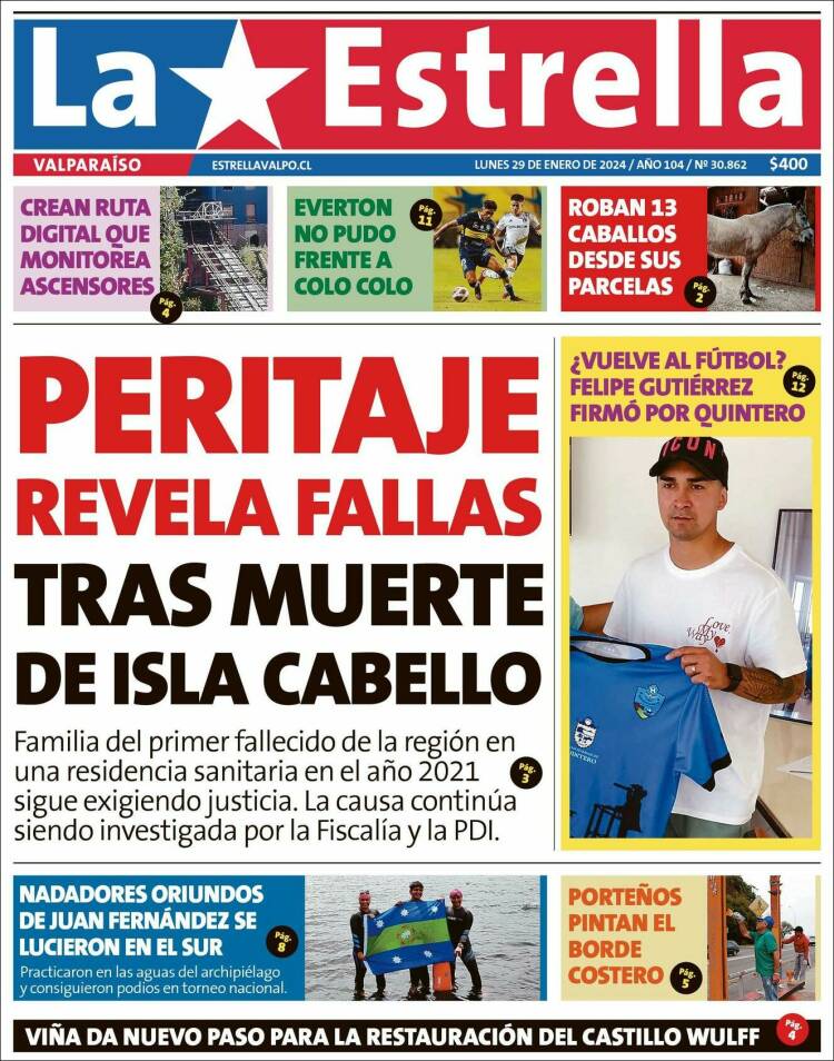 Portada de Estrella de Valparaiso (Chile)
