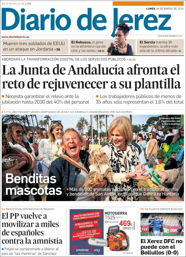 Portada de Diario de Jerez (España)