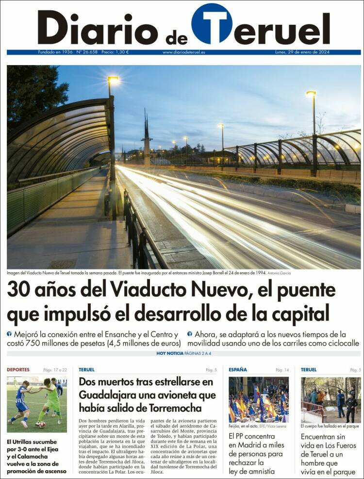 Portada de Diario de Teruel (España)