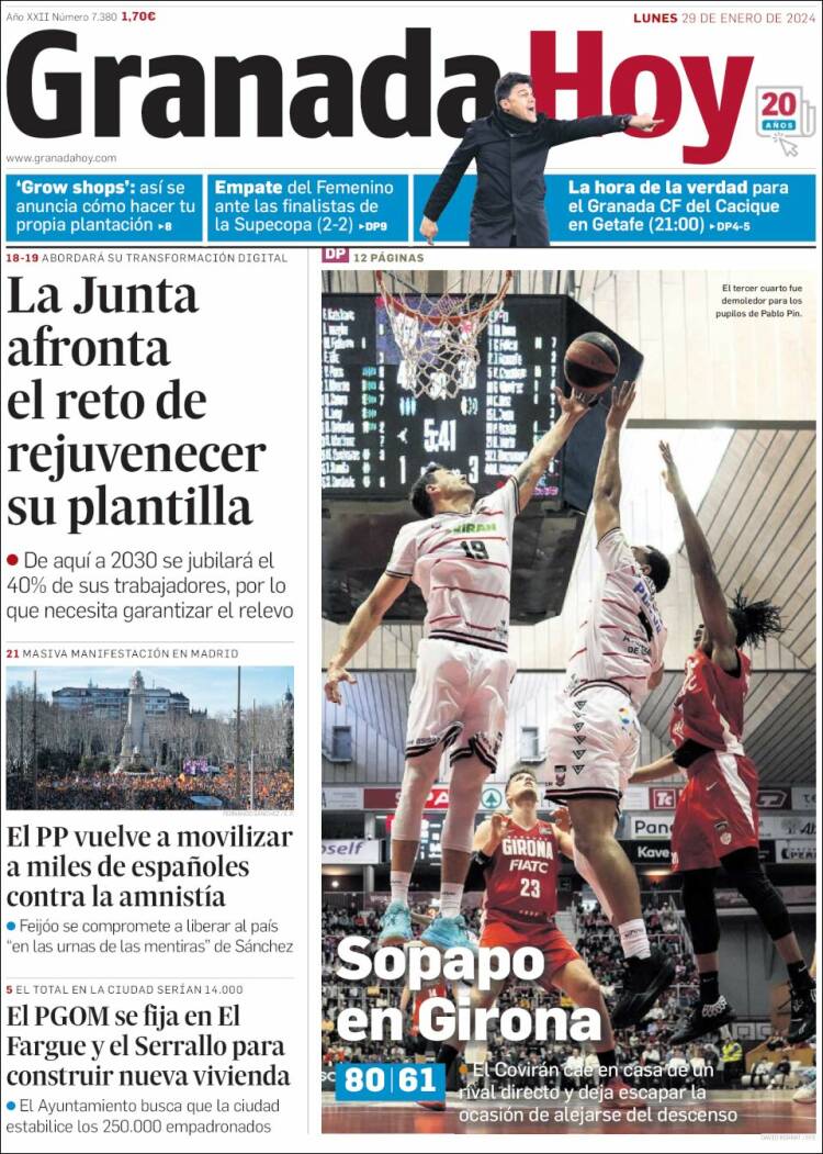 Portada de Granada Hoy (España)