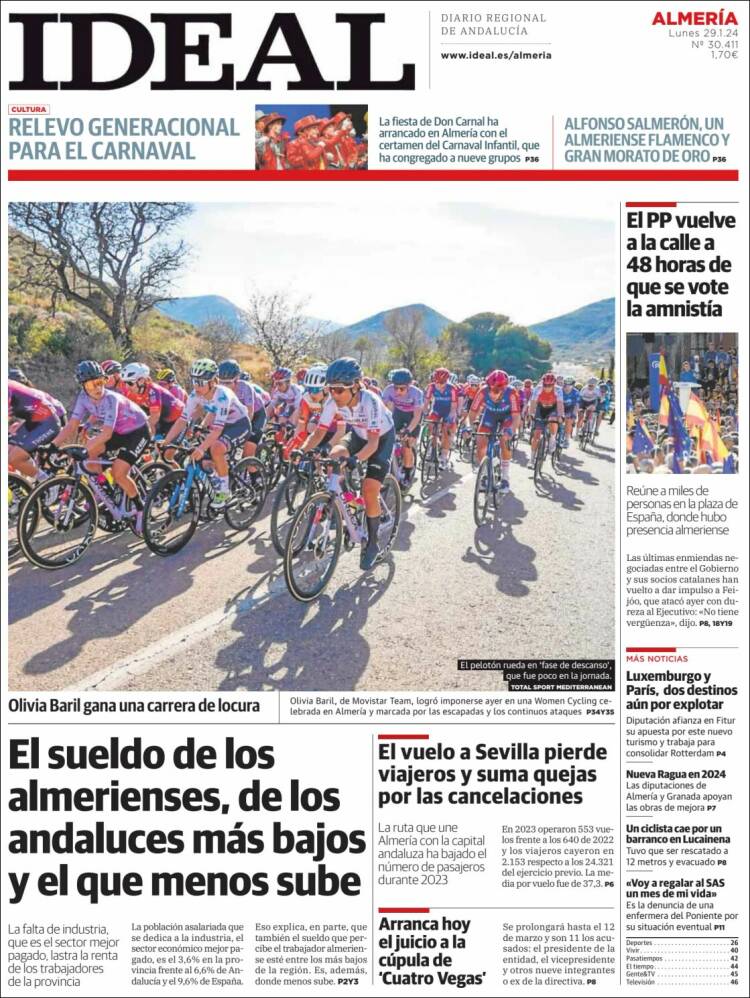 Portada de Ideal Almeria (España)