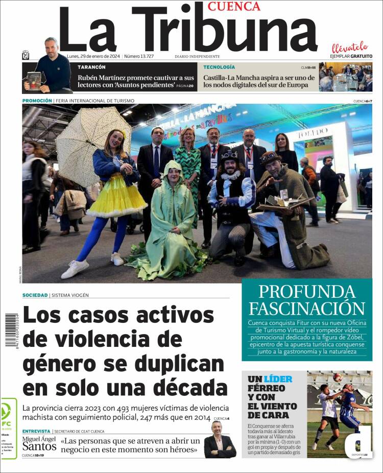 Portada de La Tribuna de Cuenca (España)