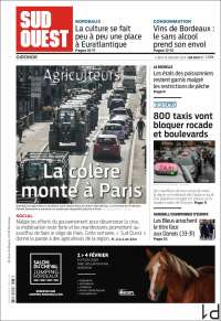 Portada de Sud Ouest (Francia)