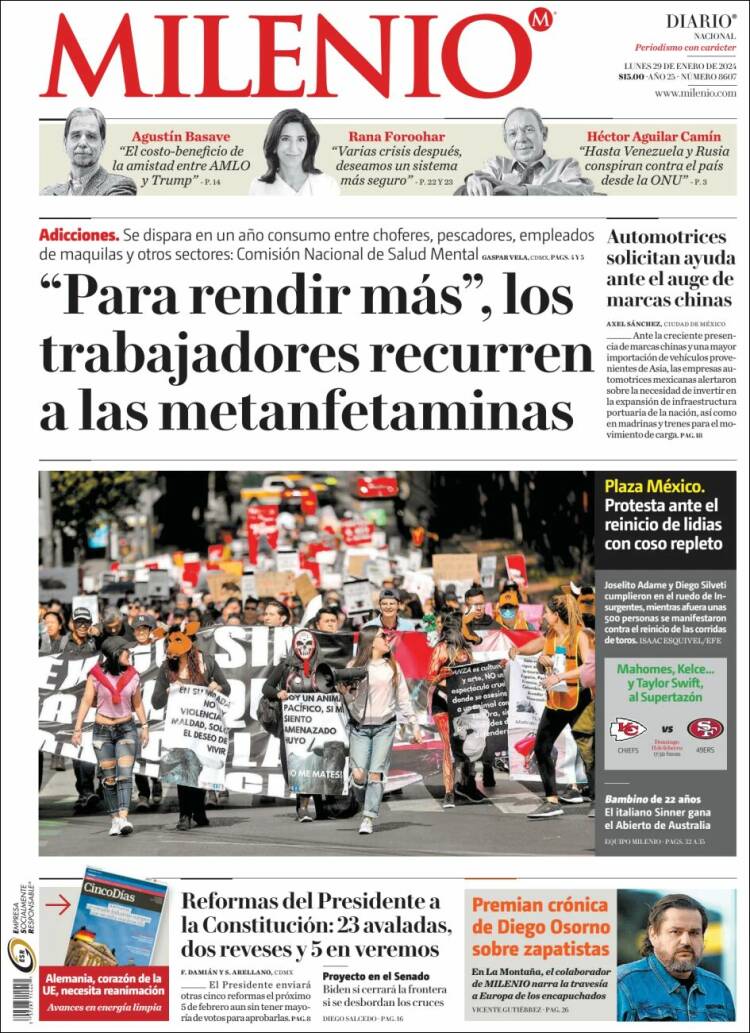 Portada de Milenio (México)