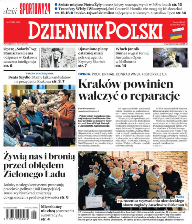Portada de Dziennik (Polonia)