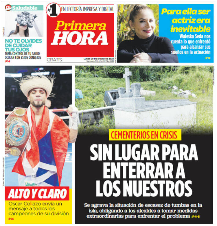 Portada de Primera Hora (Puerto Rico)