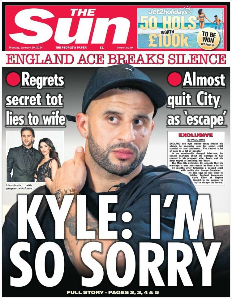 Portada de The Sun (Reino Unido)