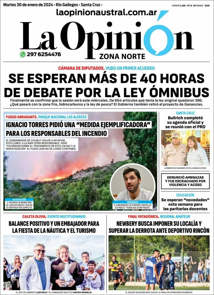 Portada de La Opinión Zona Norte (Argentina)