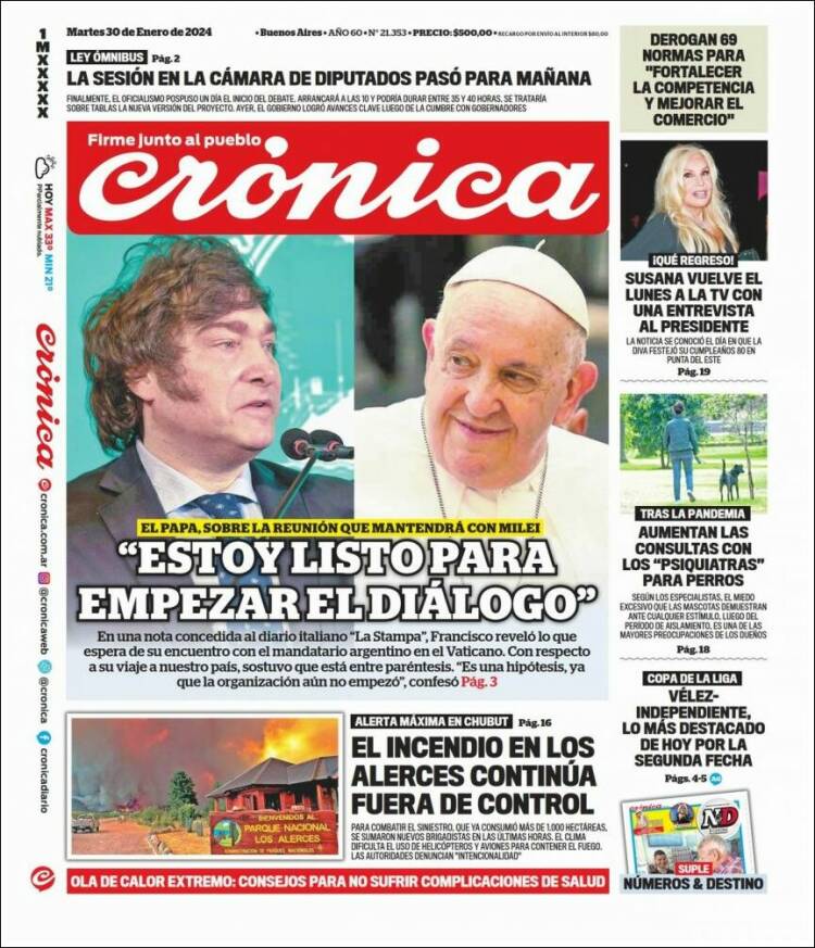 Portada de La Voz del Chaco (Argentina)