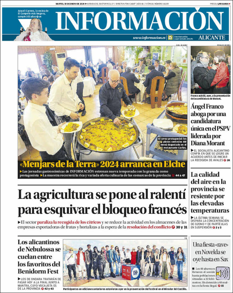 Portada de Diario Información (Espa&ntilde;a)