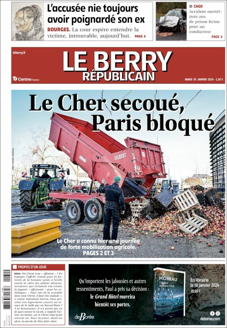 Portada de Berry Republicain (Francia)