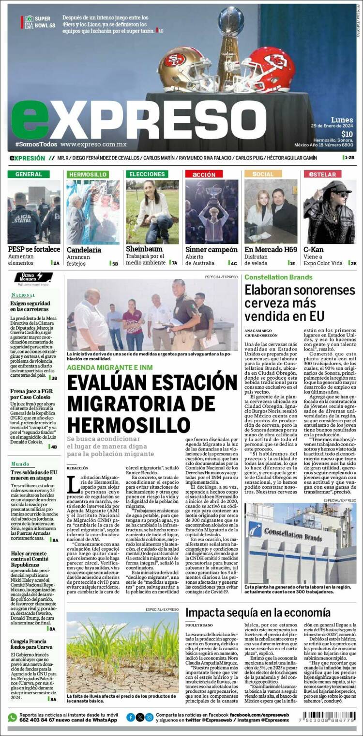 Portada de Expreso (México)