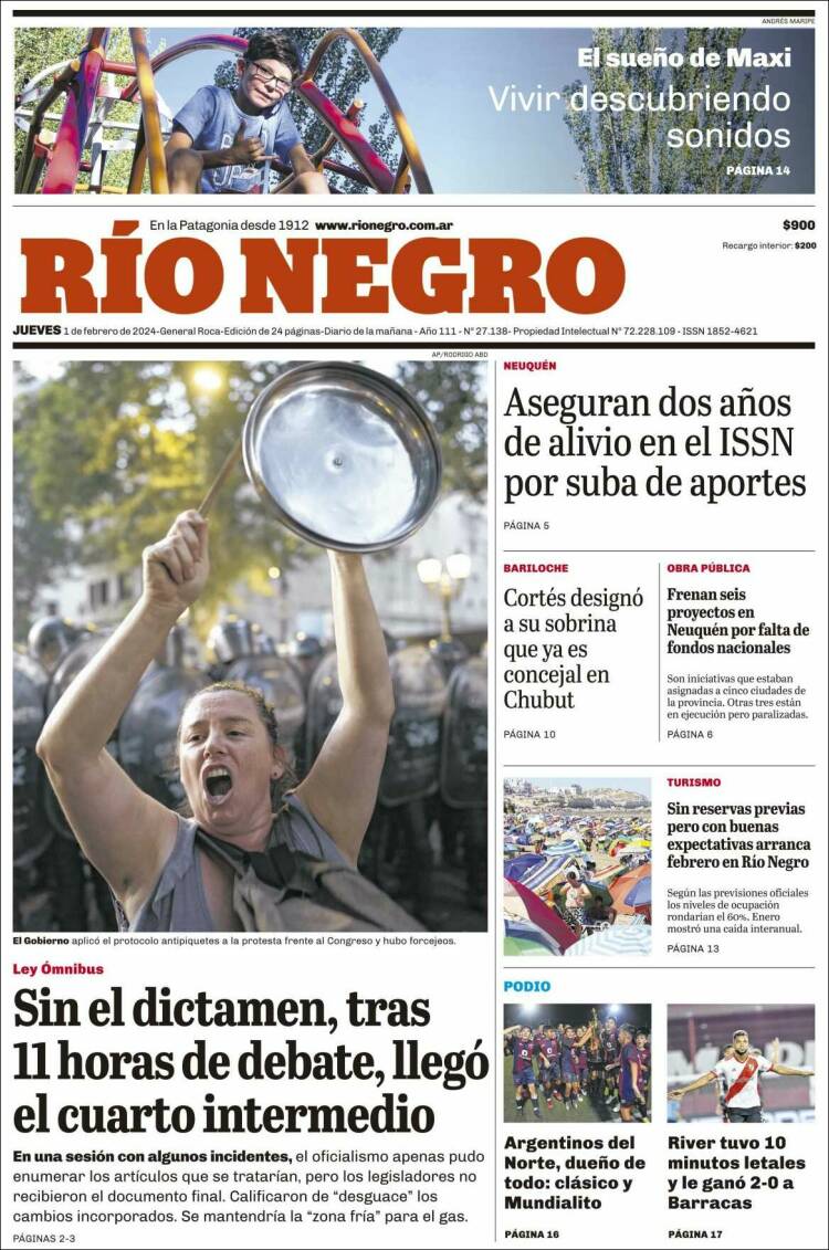 Portada de Rio Negro (Argentina)